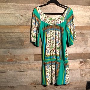 Veronica M multi patterned tunic / mini dress.